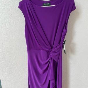 NWT Ralph Lauren Purple Knotted Dress
